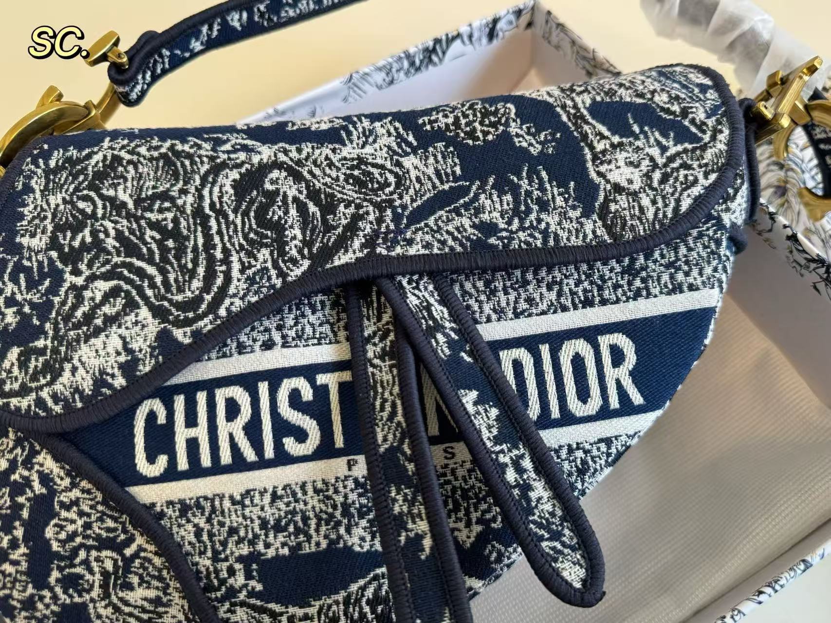 Dior's new embroidered saddle bag