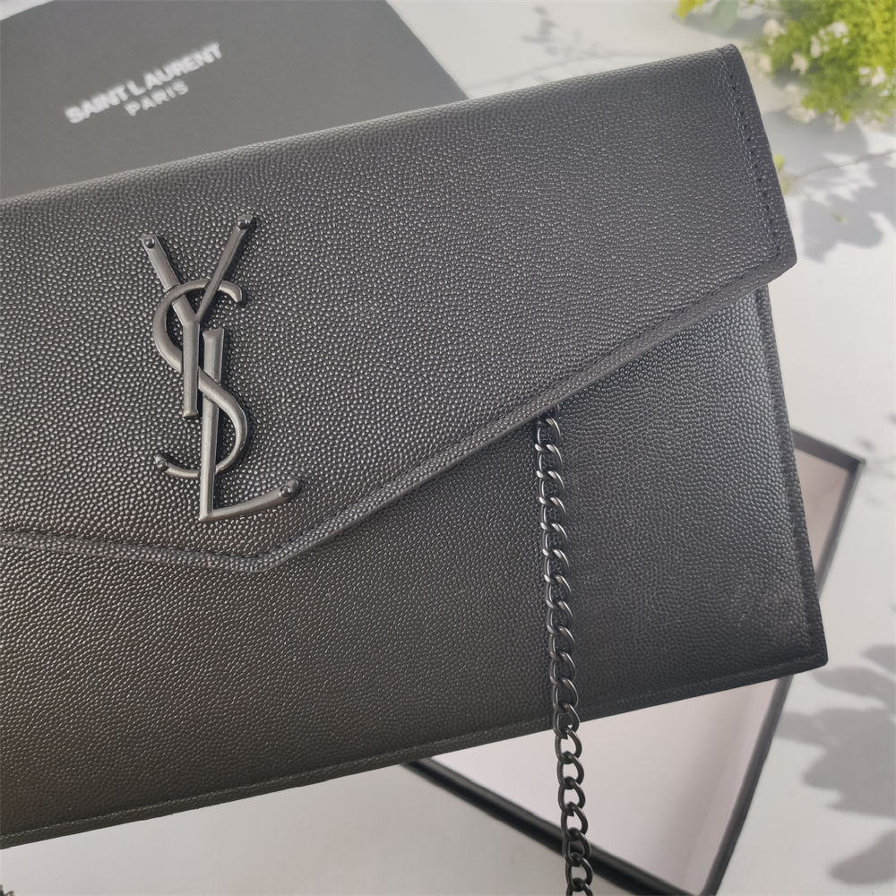 Replica YSL Grain de Poudre Uptown Chain Wallet