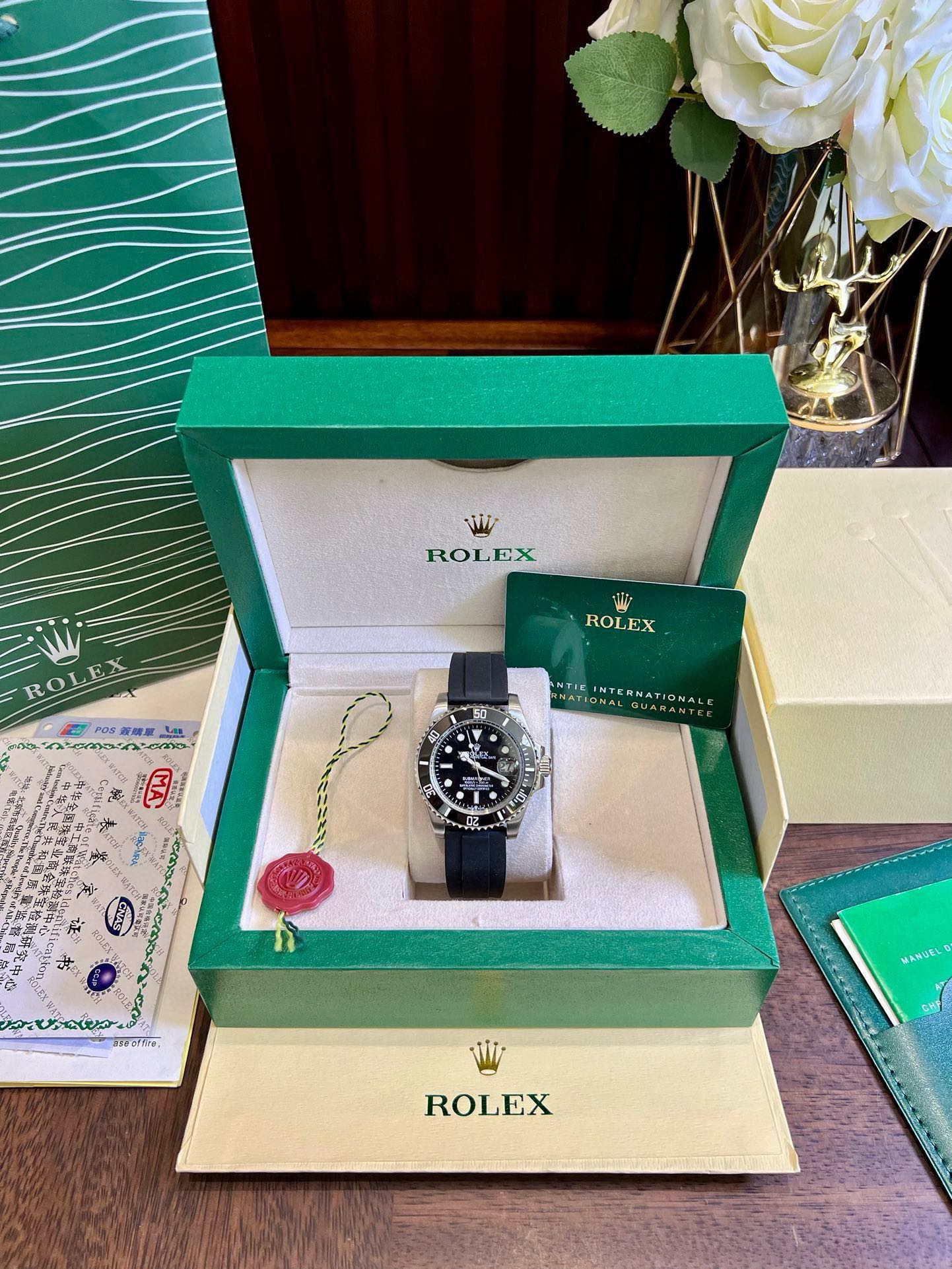Replica Rolex Submariner Date Black Dial Watch