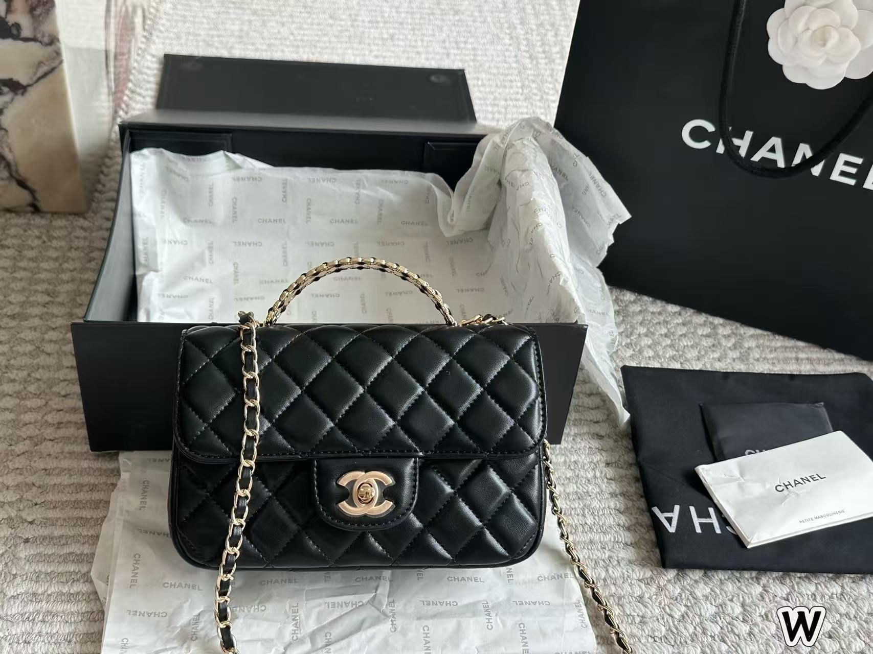 Chanel CF handle bag
