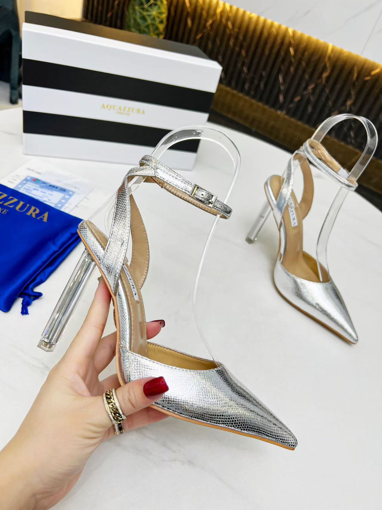 Aquazzura Crystal Heels