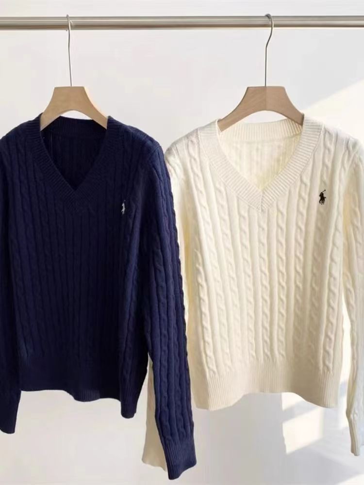 High Quality Ralph Lauren Sweater White Black White Grey