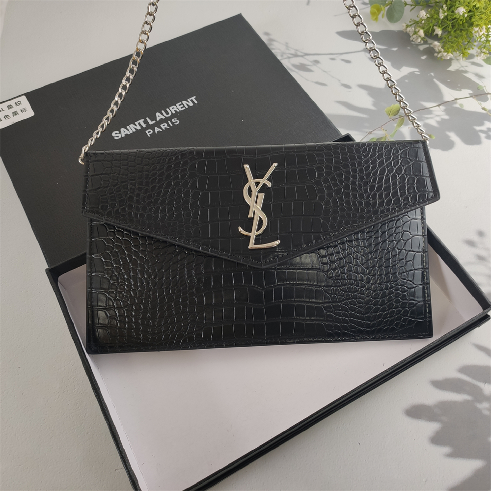 Replica YSL Grain de Poudre Uptown Chain Wallet