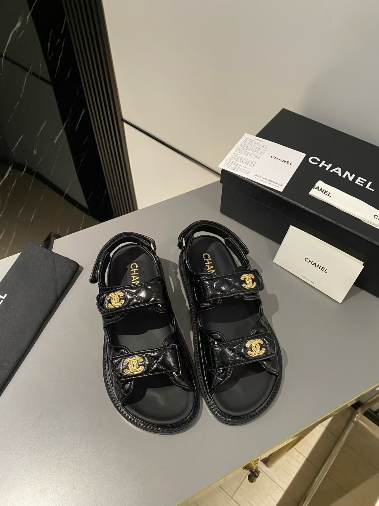 Chanel top version Classic Beach Shoes