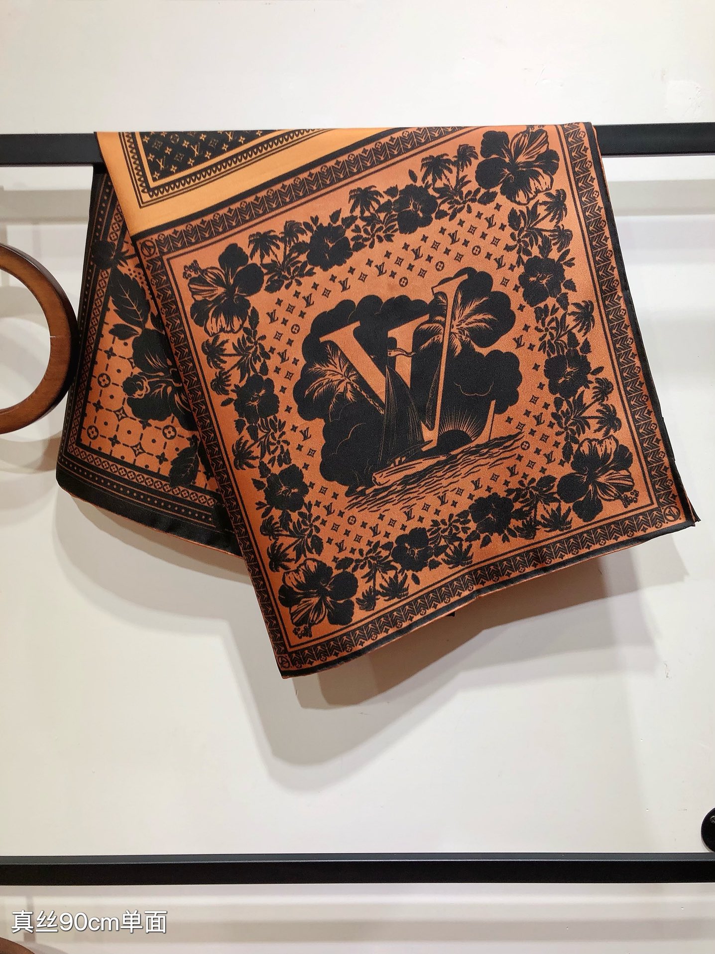 LV Monogram 90cm Four For One Silk scarf