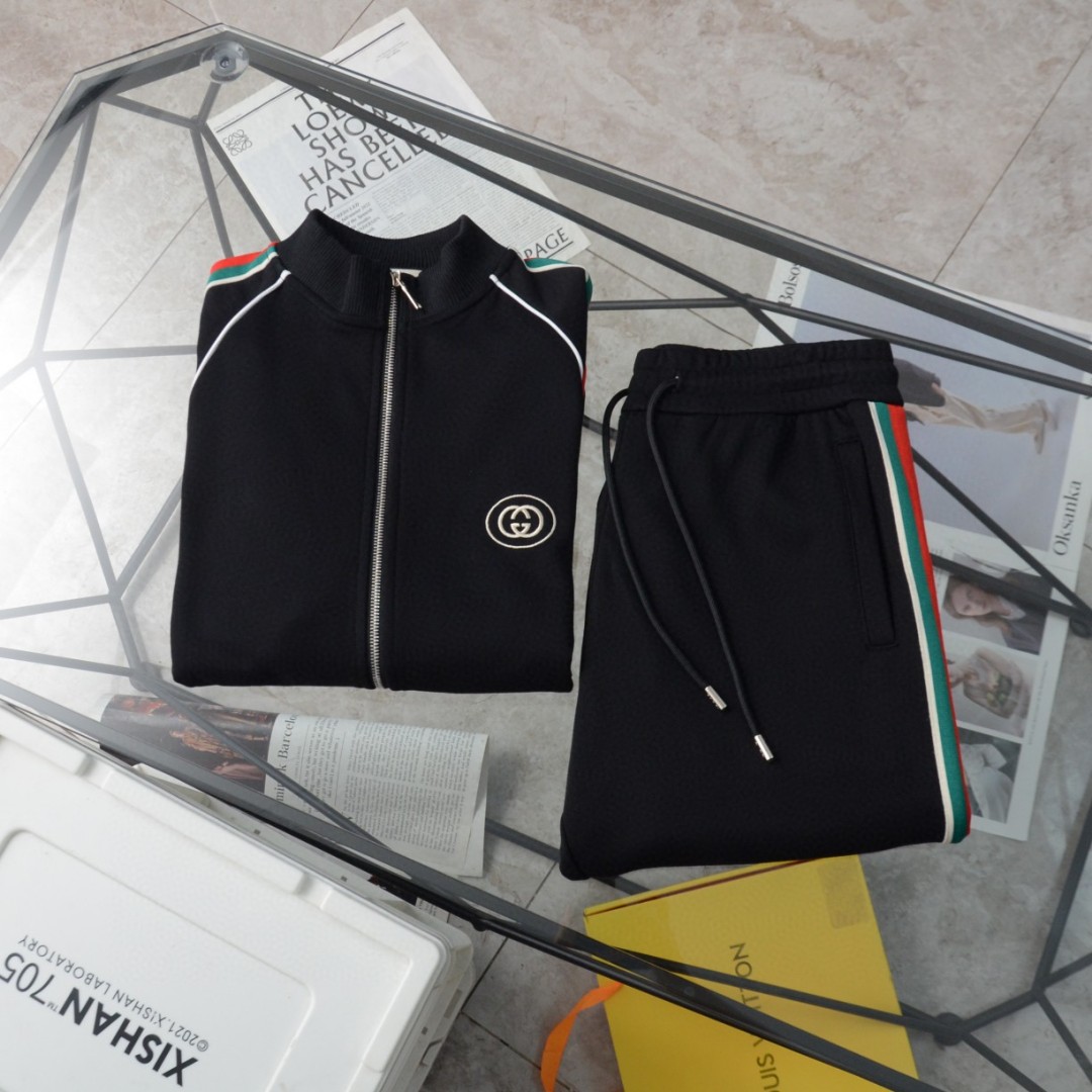 Replica Gucci classic Double GLogo with stand collar coat hoodie