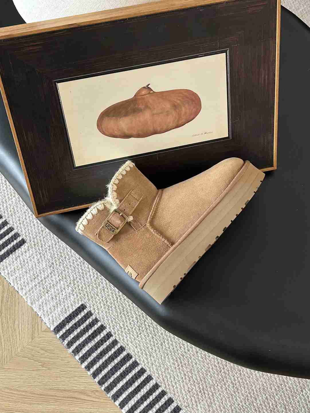 High Quality Women's Genuine Suede Pull on Boot Fuzzy Boots