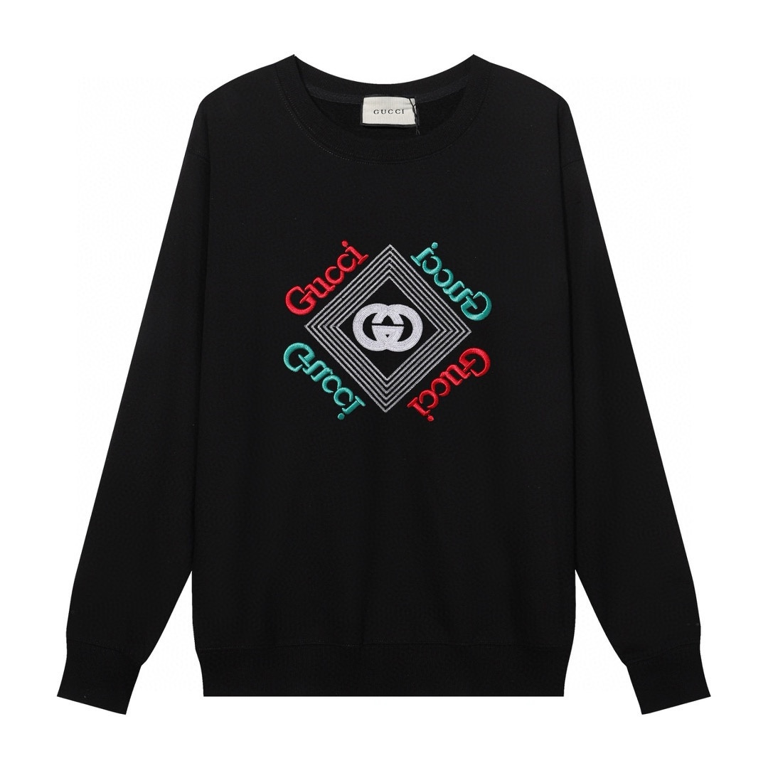Replica GUCCI printed crew-neck hoodie