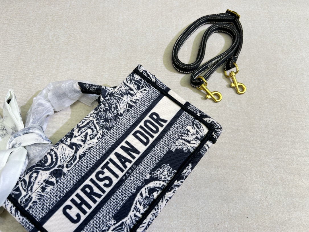 Replica DIOR Book Tote Oblique Canvas Mini Bag