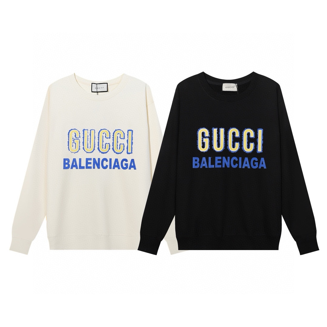 Replica GUCCI printed crew-neck hoodie