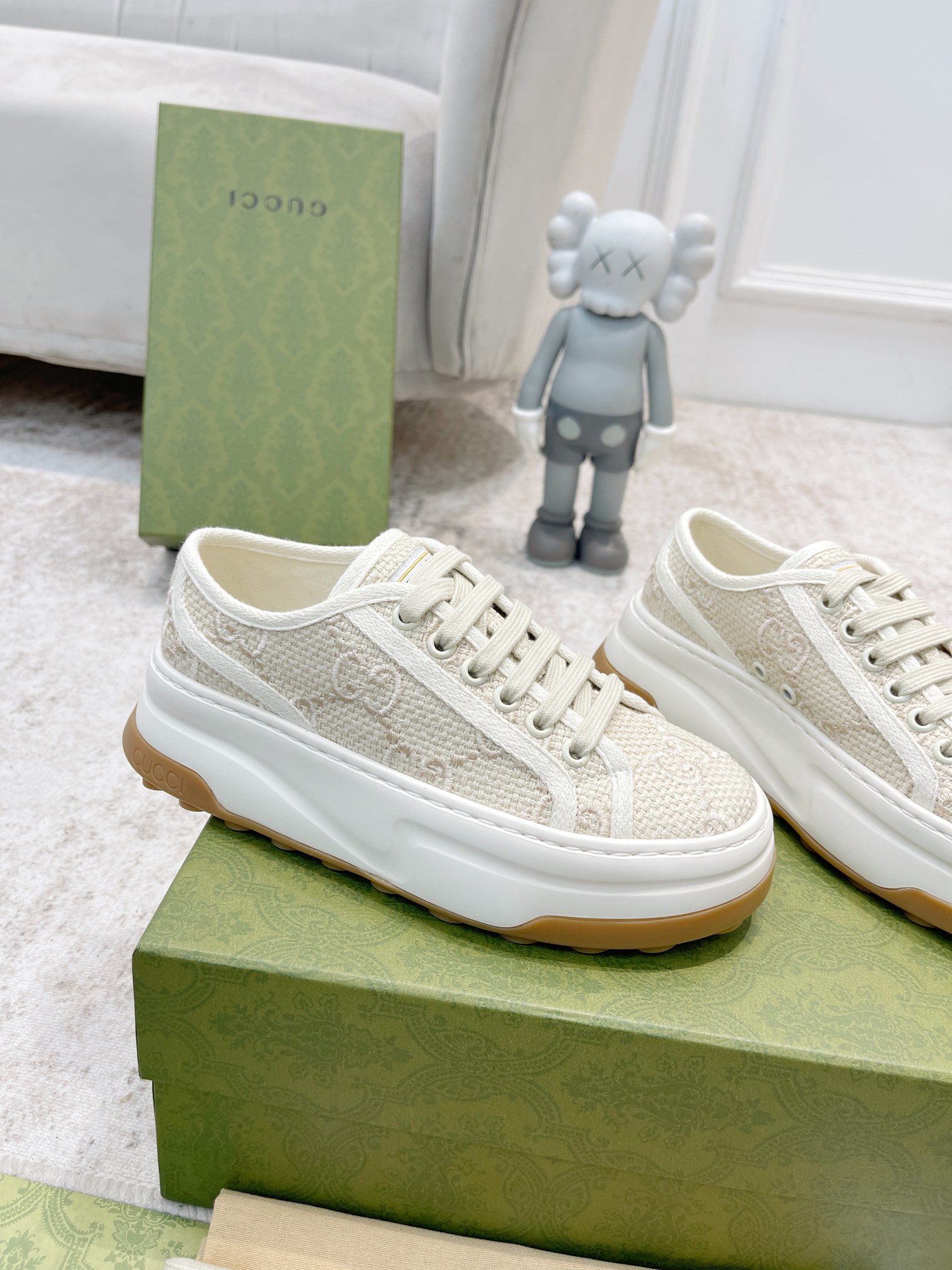 Gucci GG Printed Platform Sneakers for Women