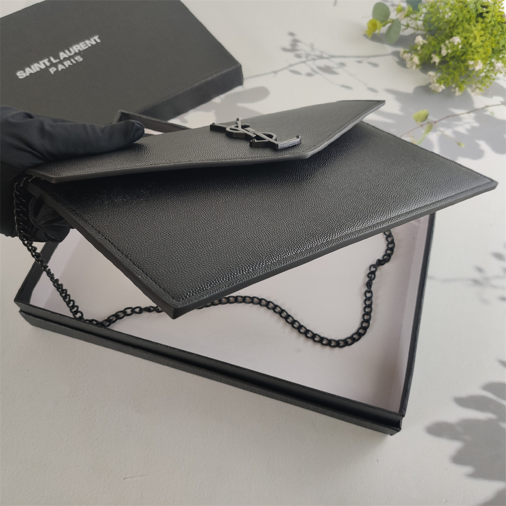 Replica YSL Grain de Poudre Uptown Chain Wallet