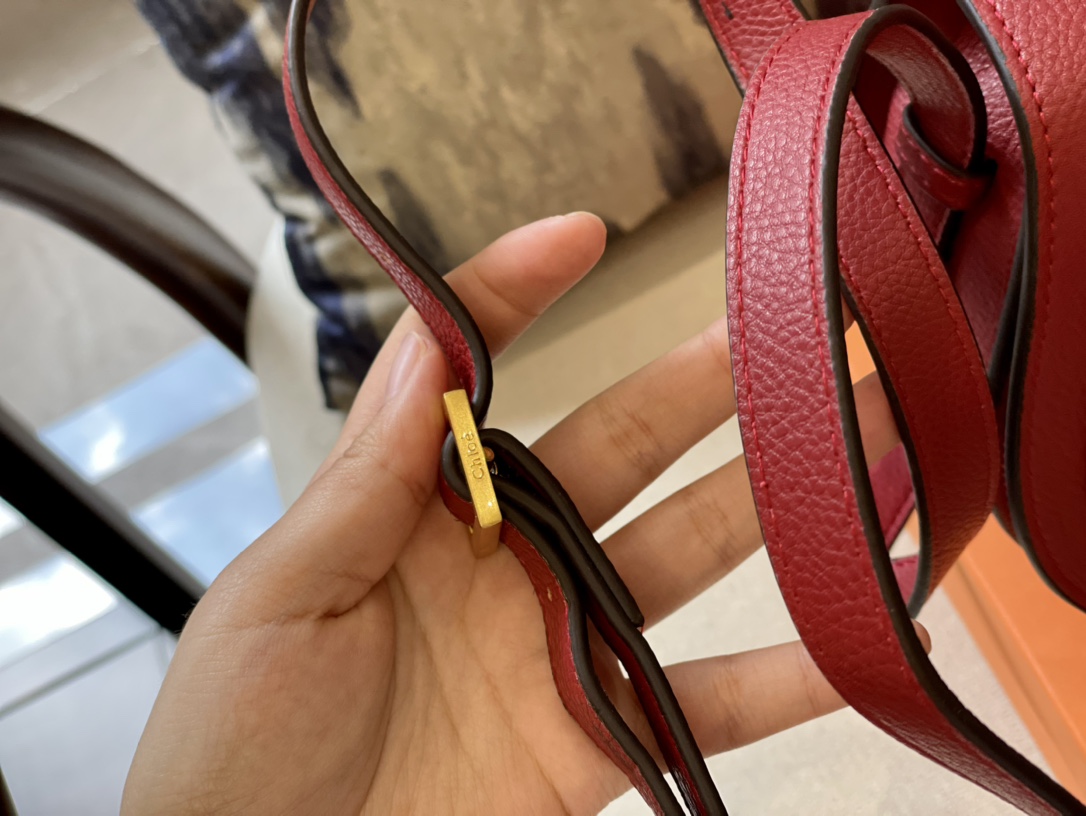 Replica CHLOE'   MARCIE Marcie Small leather shoulder bag with logo engraving