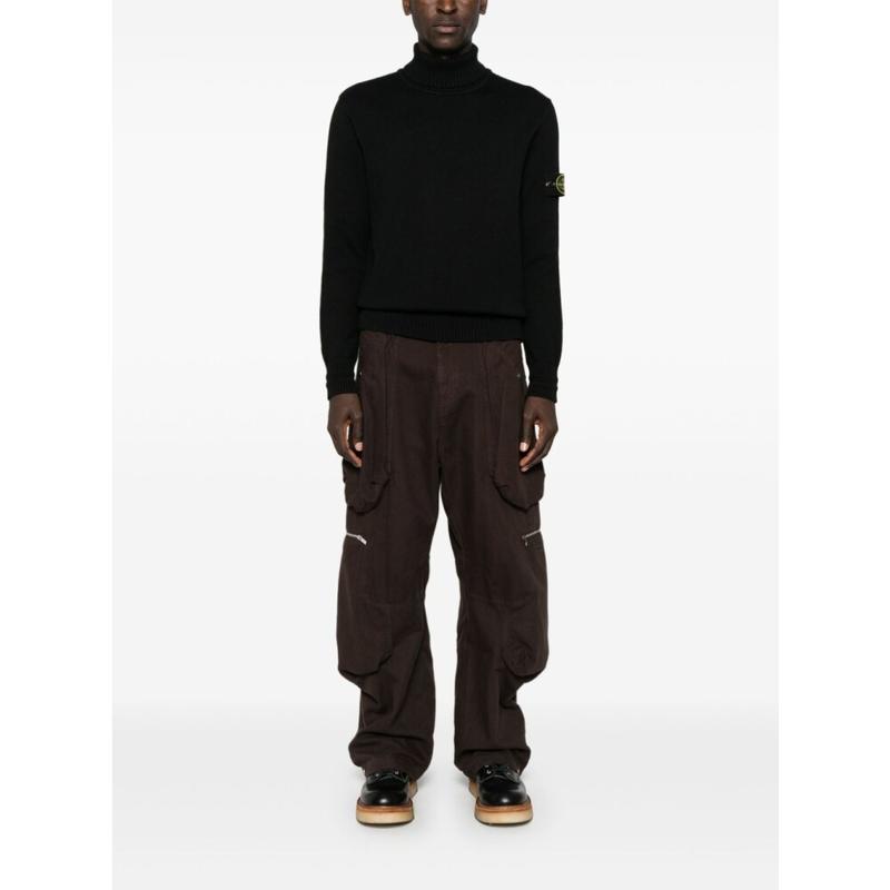 Stone Island Men's black sports shirt