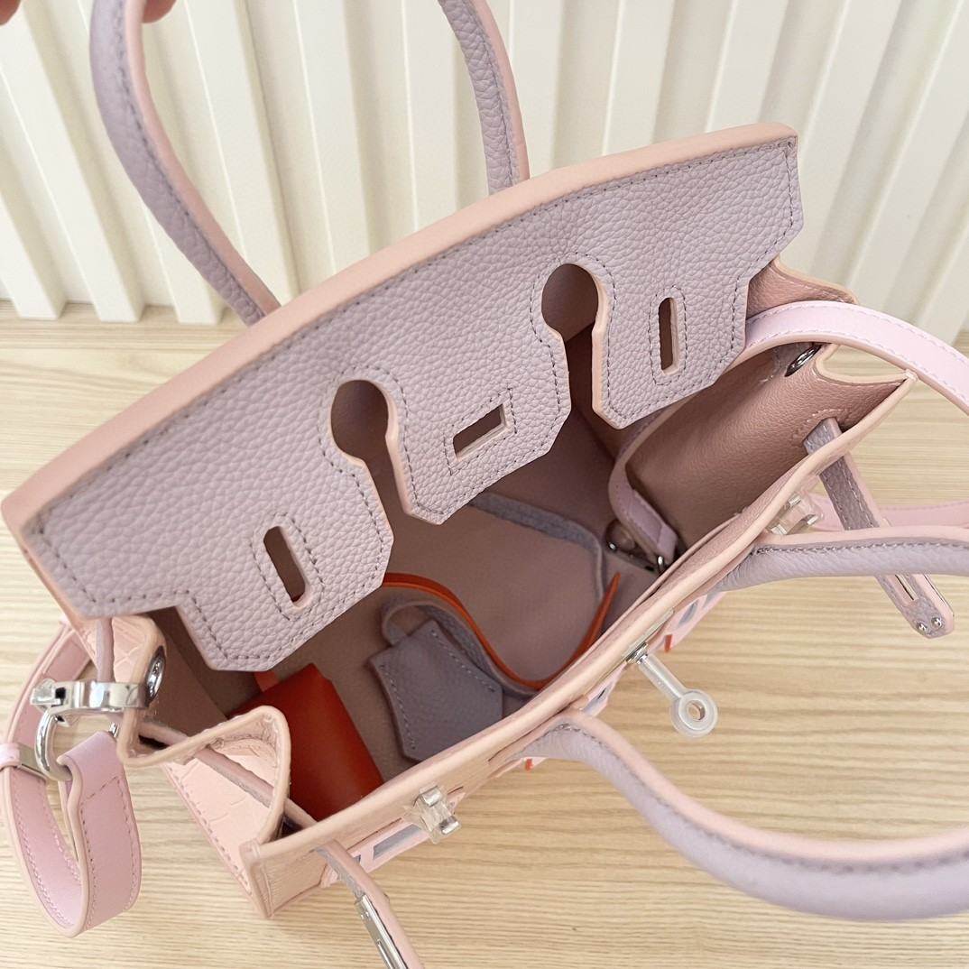 PINK HOUSE HERMES HANDBAG 20cm