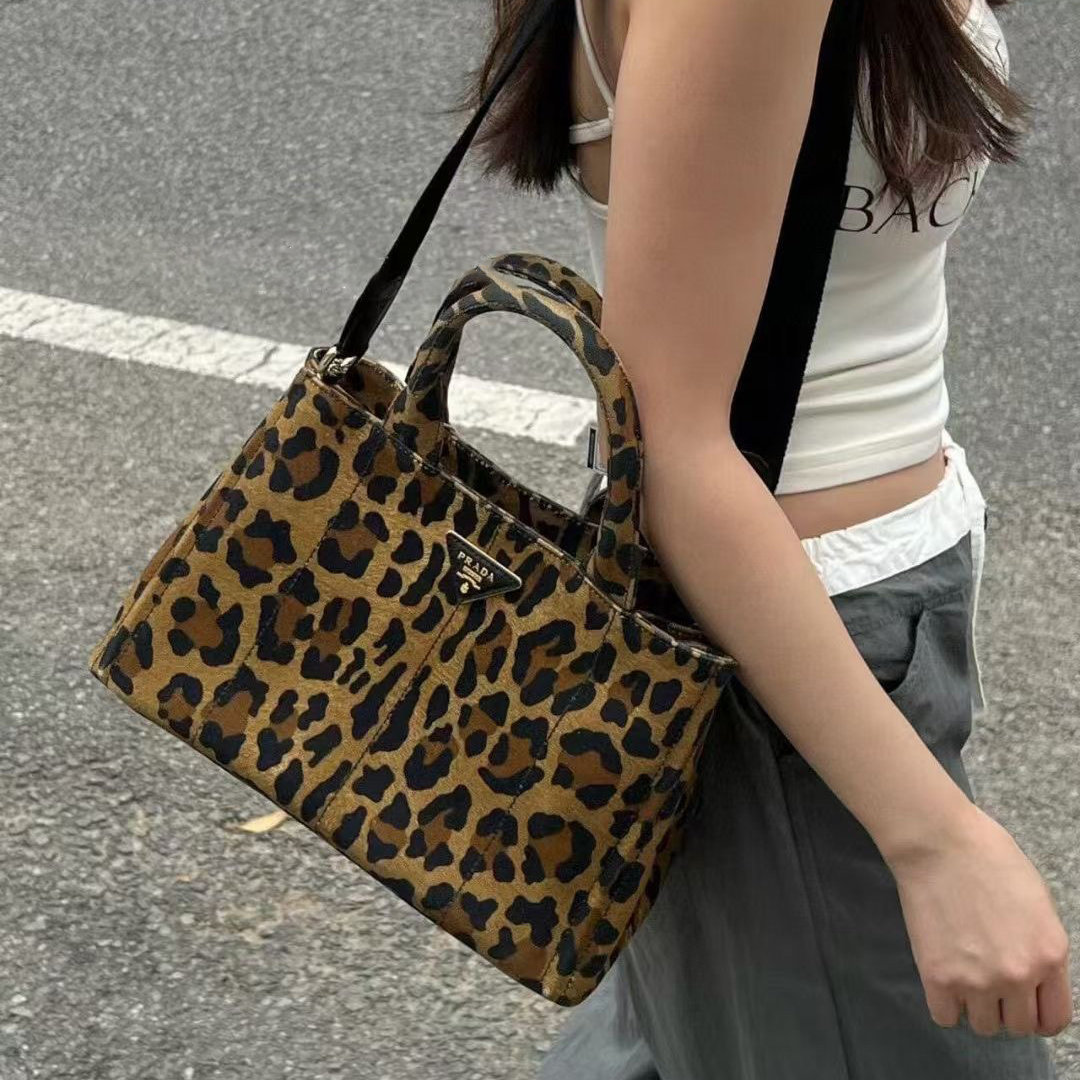 Prada softlux Leopard print handbag