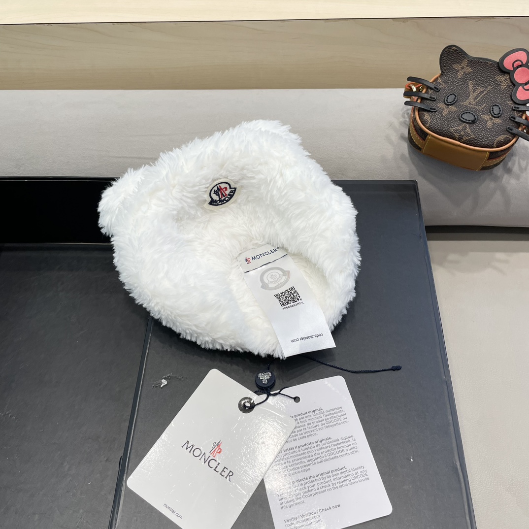 Moncler Little Bear Ears Plush Hat