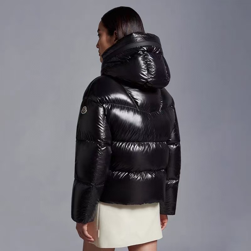 Moncler Black Short stylish letter down jacket