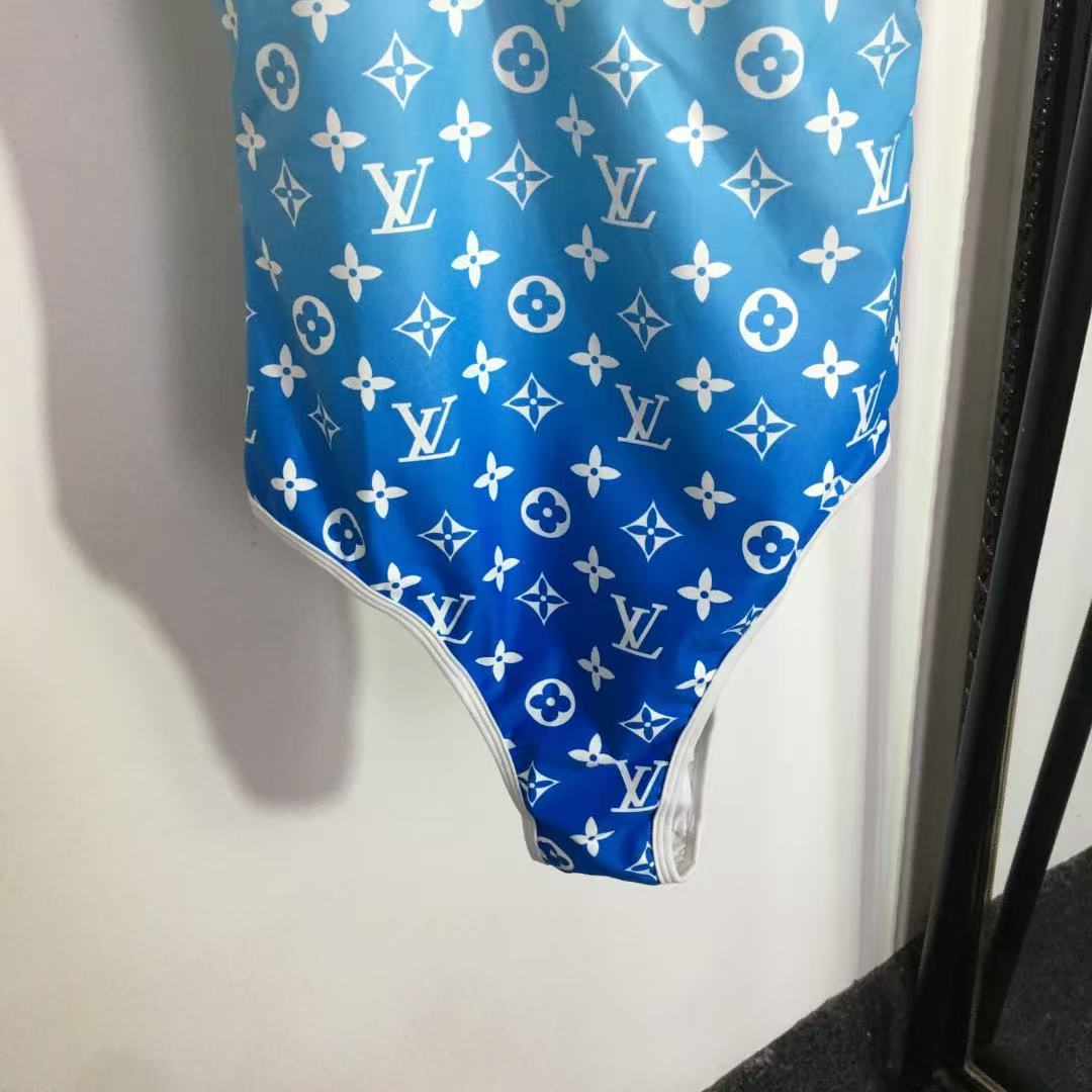 LV blue gradient swimsuit