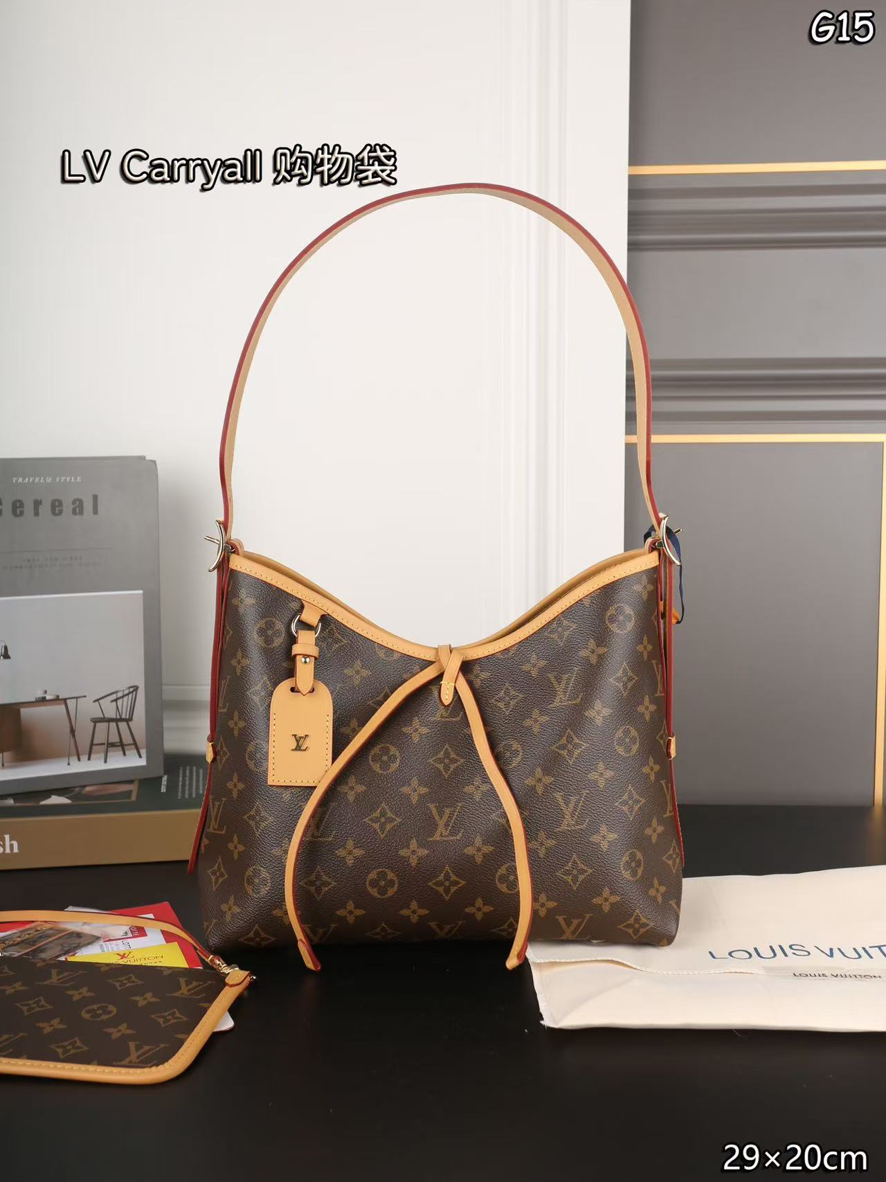 LV Carry all the shopping bags
