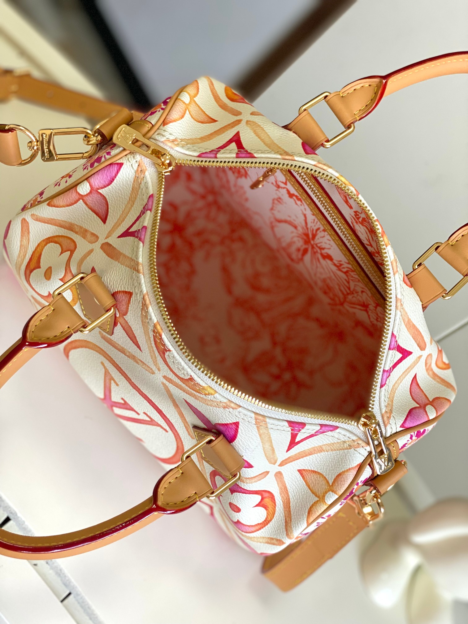 Top version LV Speedy Bandoulière 25 Monogram Tiles bag