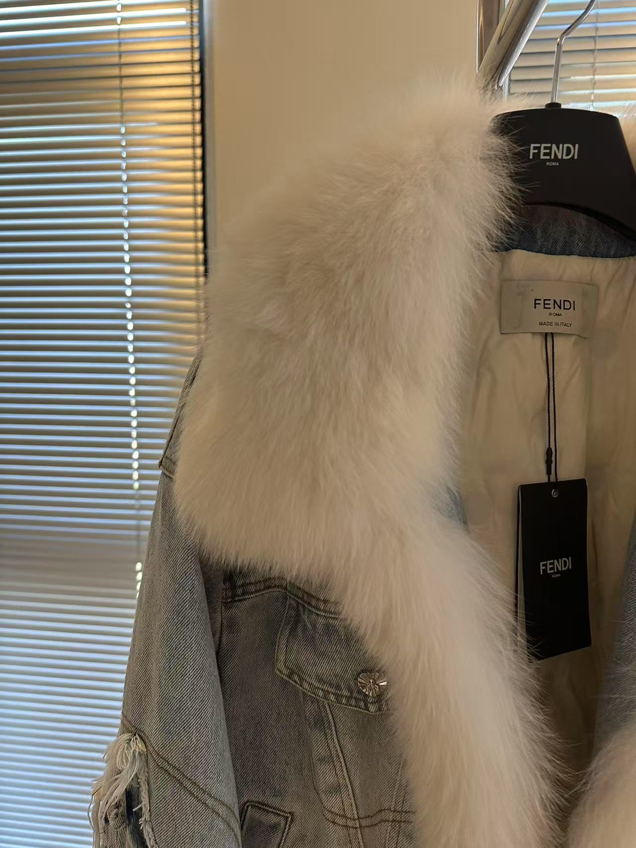 Fendi Fox fur denim fur