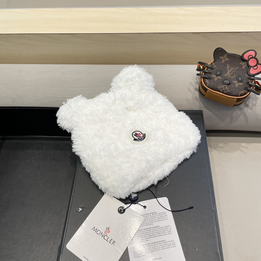 Moncler Little Bear Ears Plush Hat