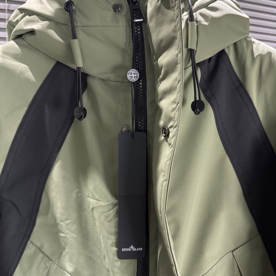 STONE ISLAND Graphene heated down cotton jacket