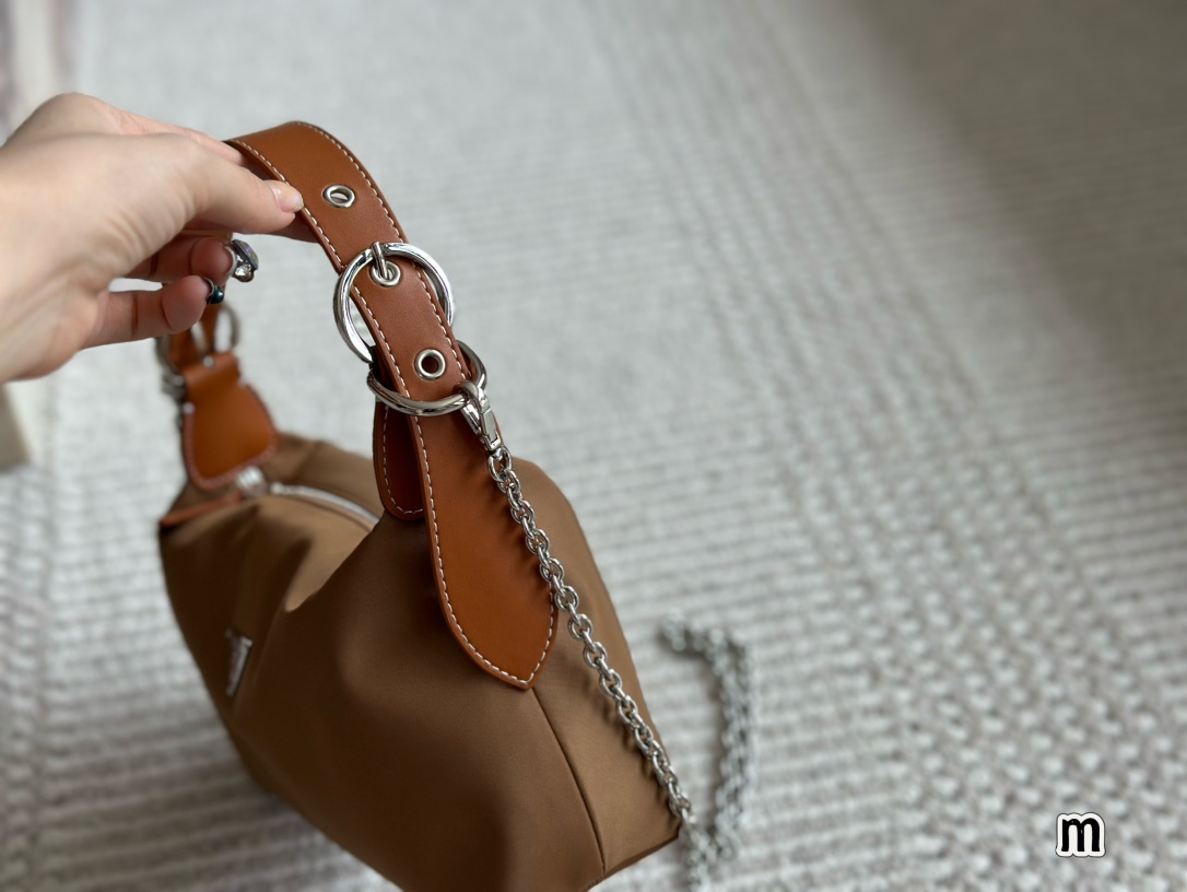 Prada Dumpling Bun chain handbag