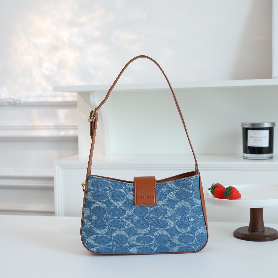 Coach Denim armpit handbag