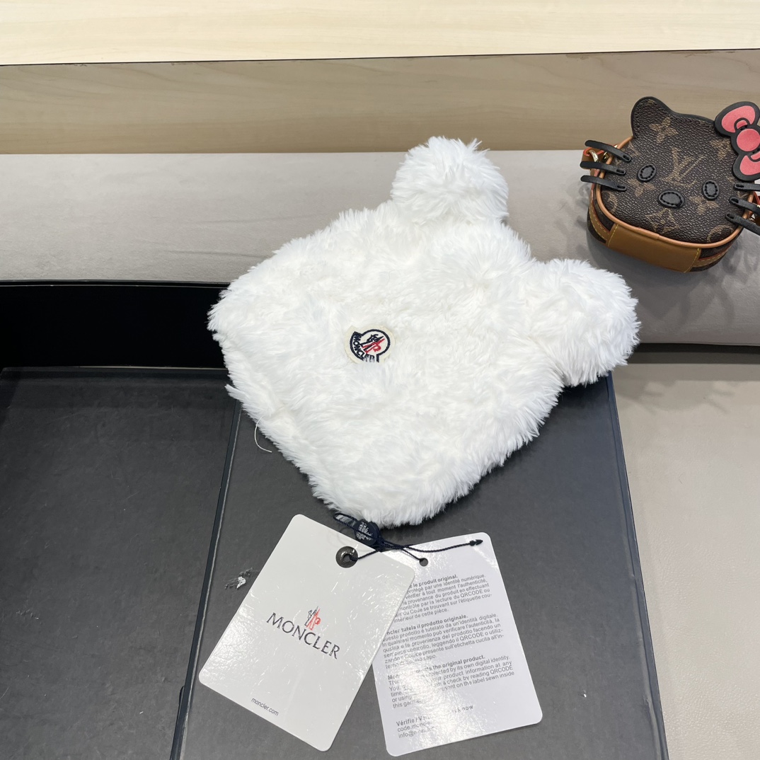 Moncler Little Bear Ears Plush Hat