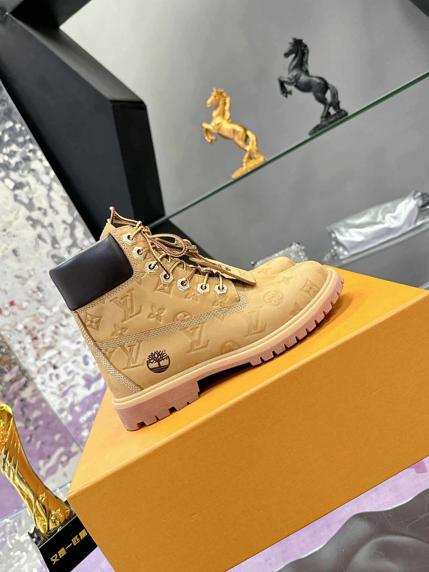 LV x Timberland  Monogram Short boots