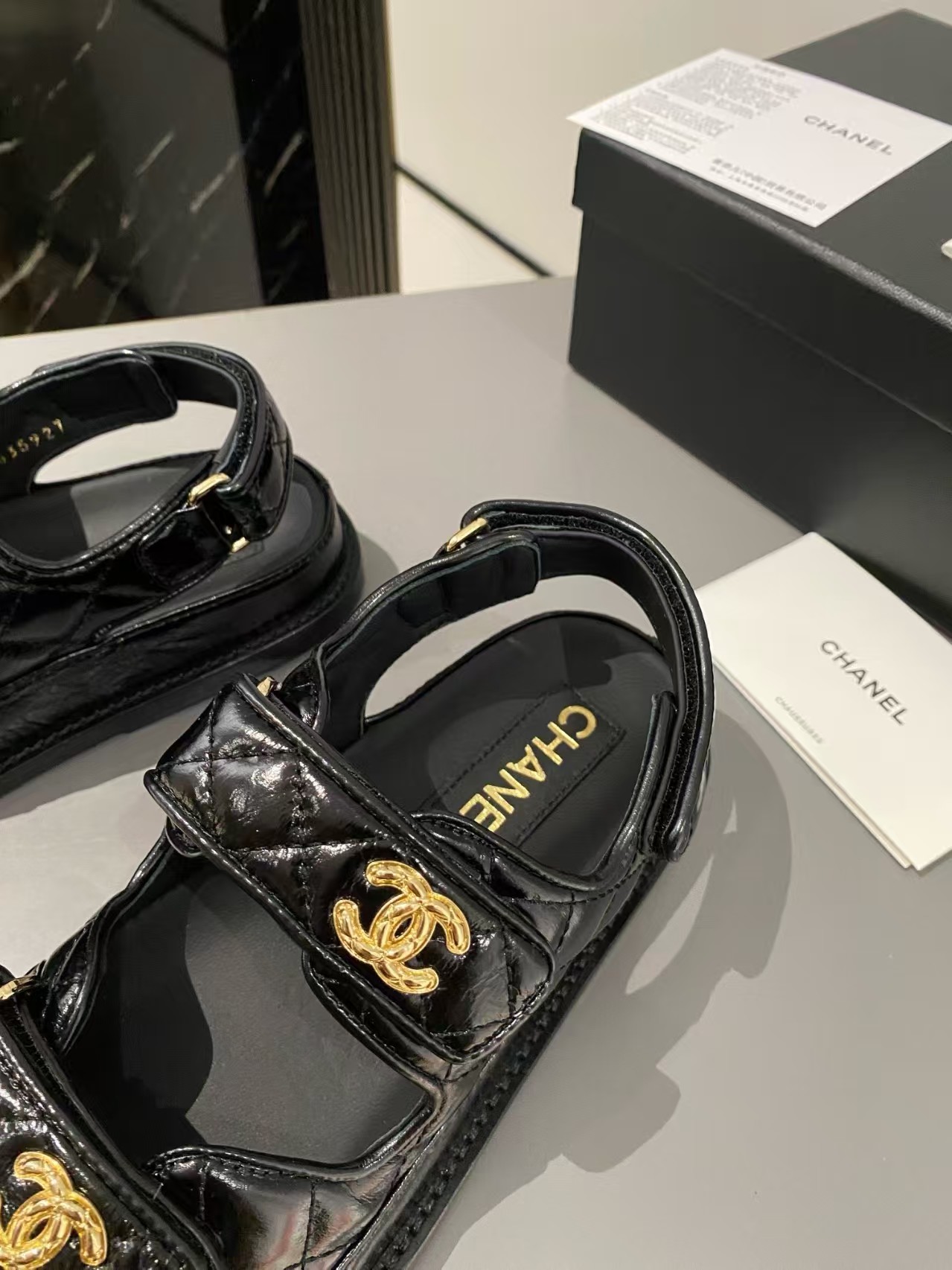 Chanel top version Classic Beach Shoes