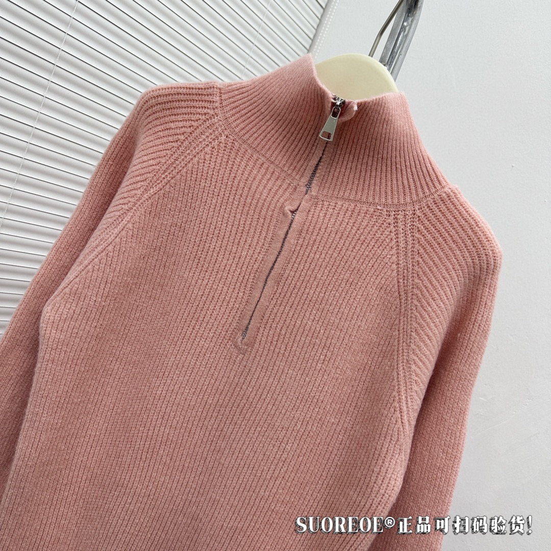Ladies' Minimalist zipper woolen dress
