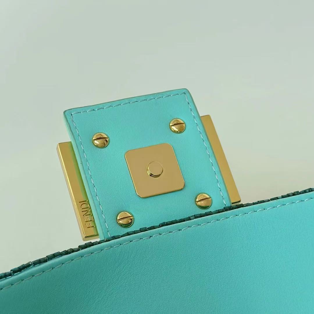 Fendi bead baguette bag hand-sewn