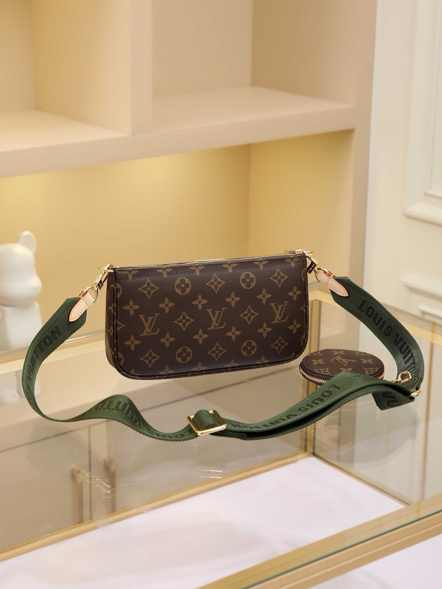 High quality LV Multi Pochette Accessories Monogram three piece set