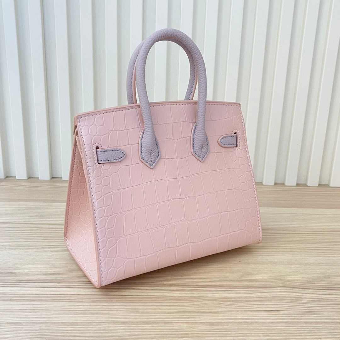 PINK HOUSE HERMES HANDBAG 20cm