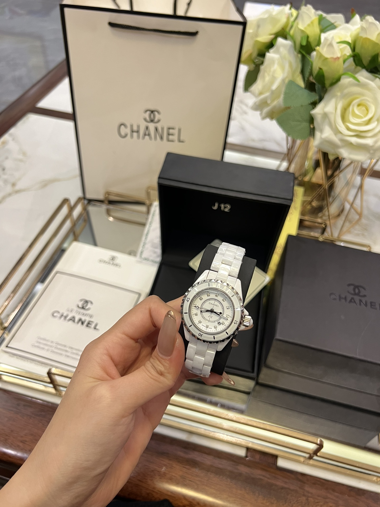 Replica CHANEL J12 Ceramic Quartz Ladies Watch