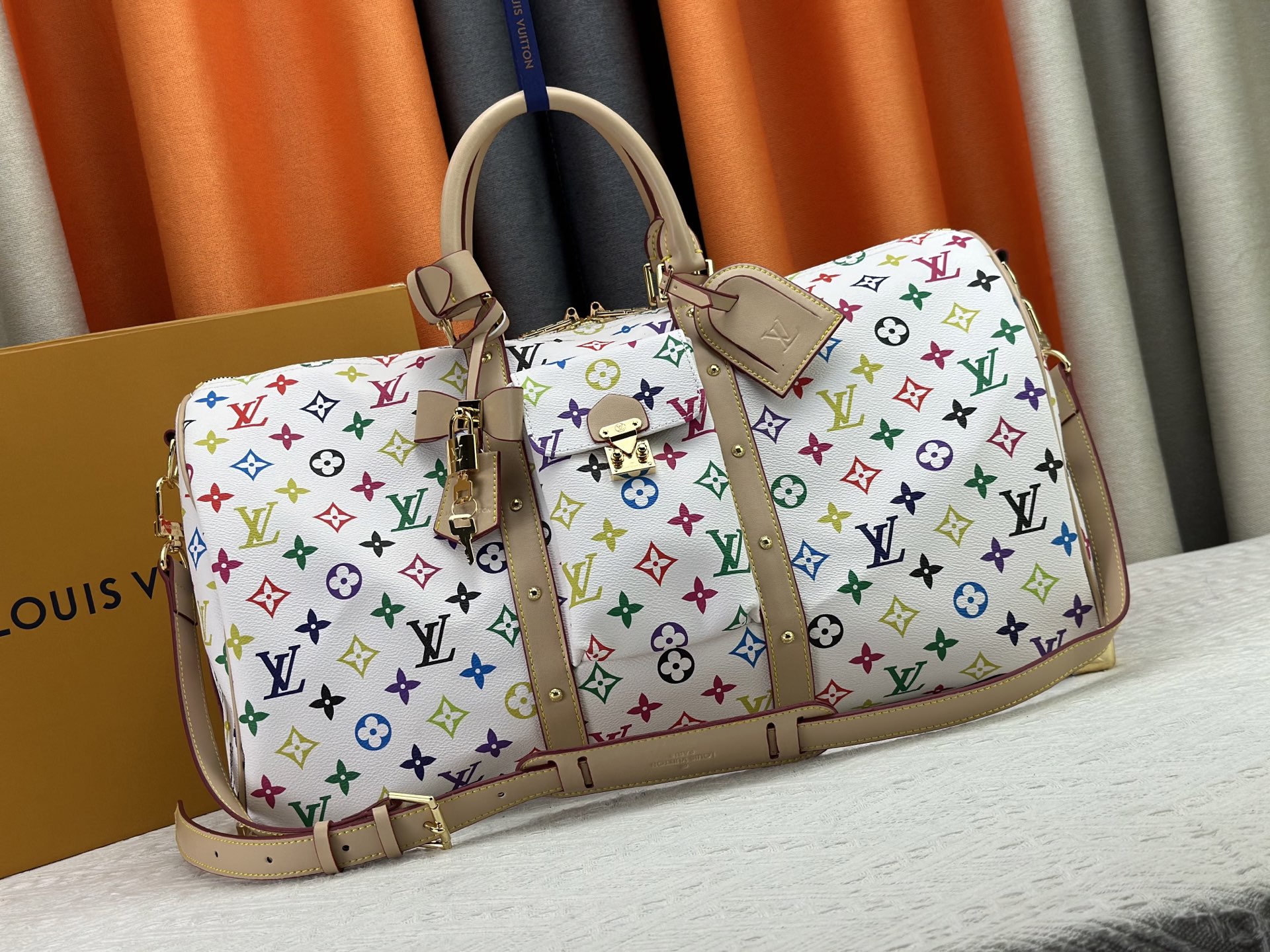 LV Black Color 33 2025 Original travel bag