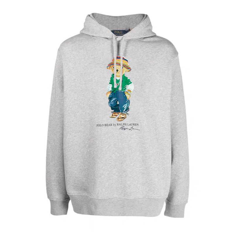24 year Polo Bear hooded Ralph Lauren bear pullover hooded fleece sweatshirt