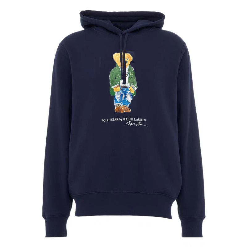 24 year Polo Bear hooded Ralph Lauren bear pullover hooded fleece sweatshirt