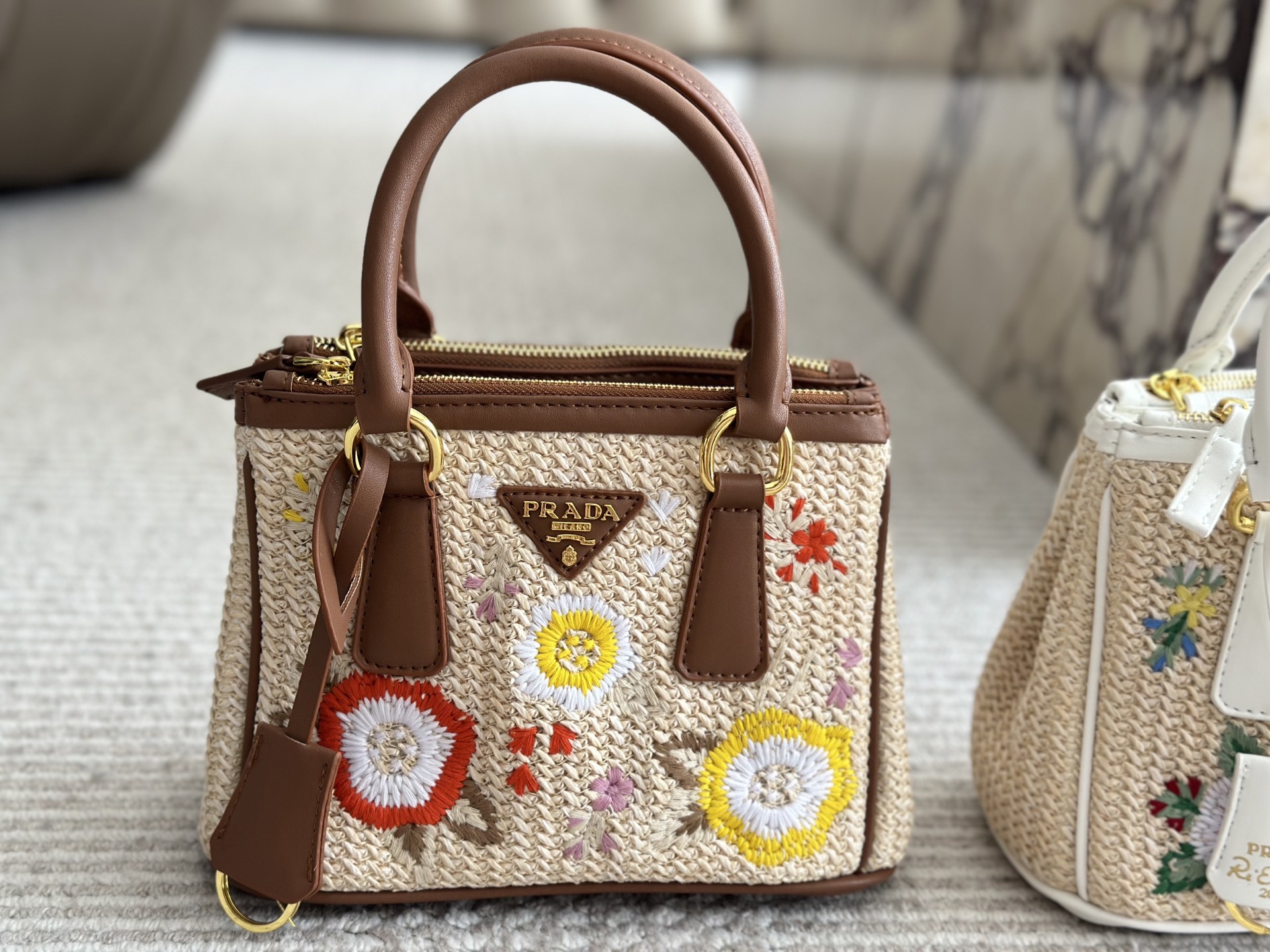 Replica -Prada Beautiful straw bag