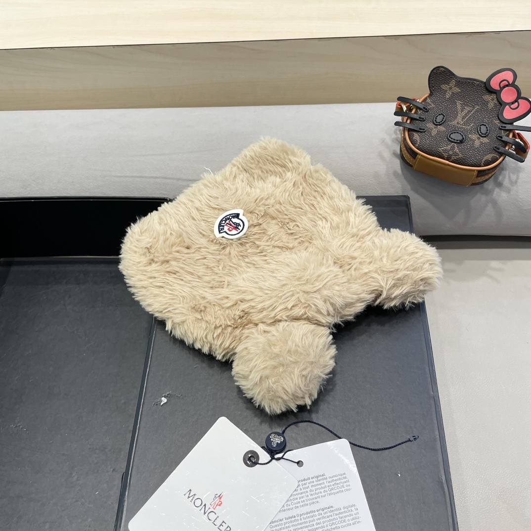 Moncler Little Bear Ears Plush Hat