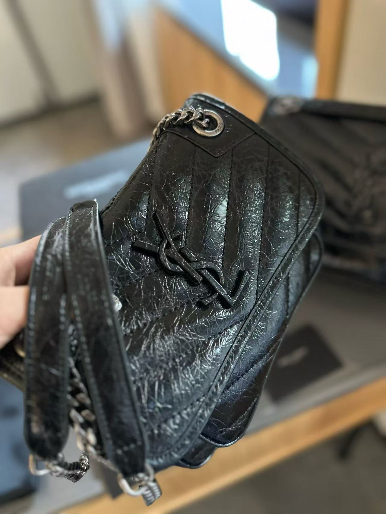 YSL Niki Monogram Logo Bag