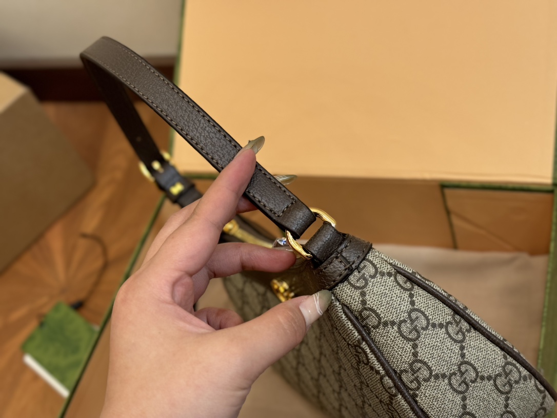 Gucci monogram armpit bag