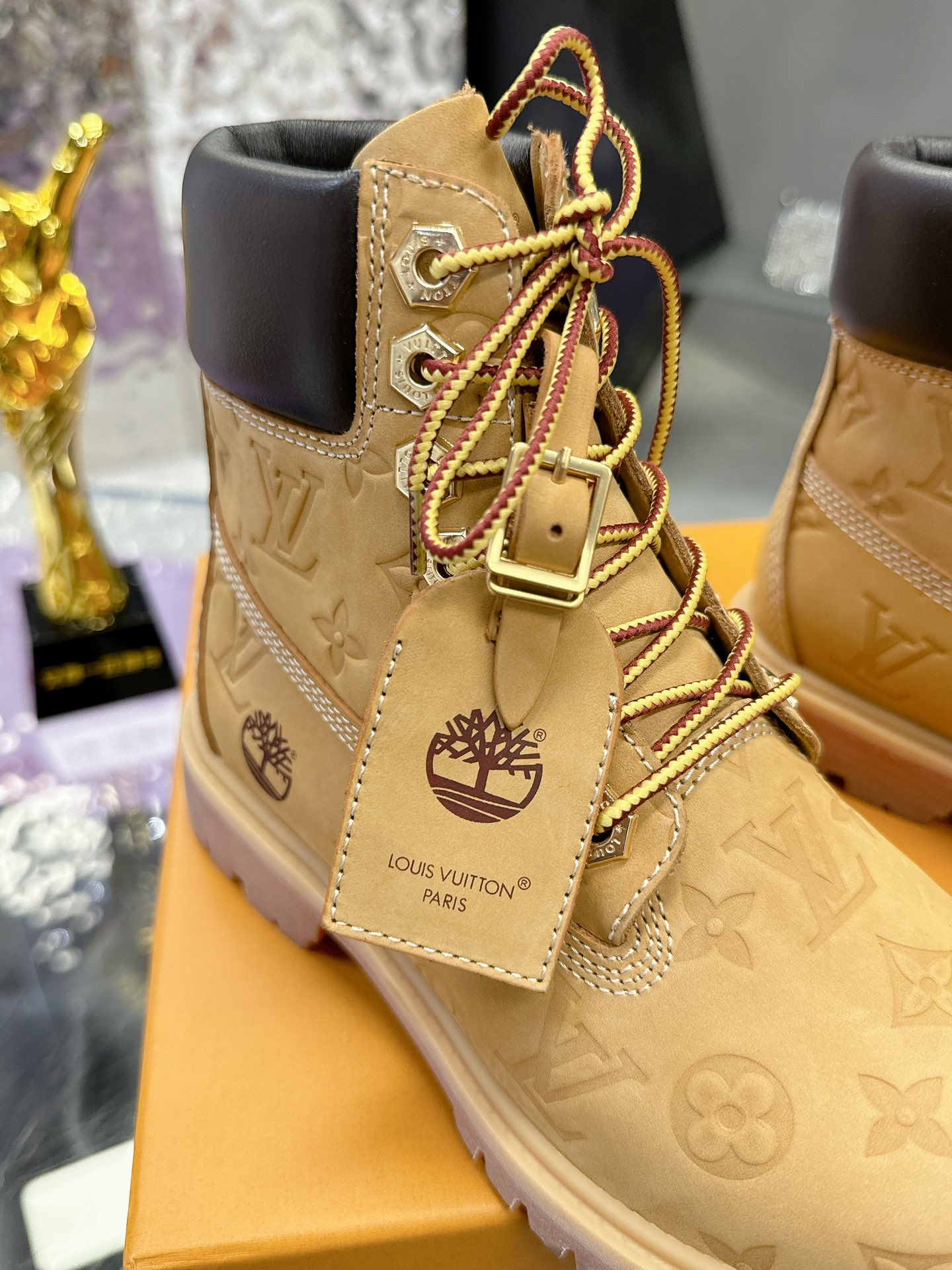 LV x Timberland  Monogram Short boots
