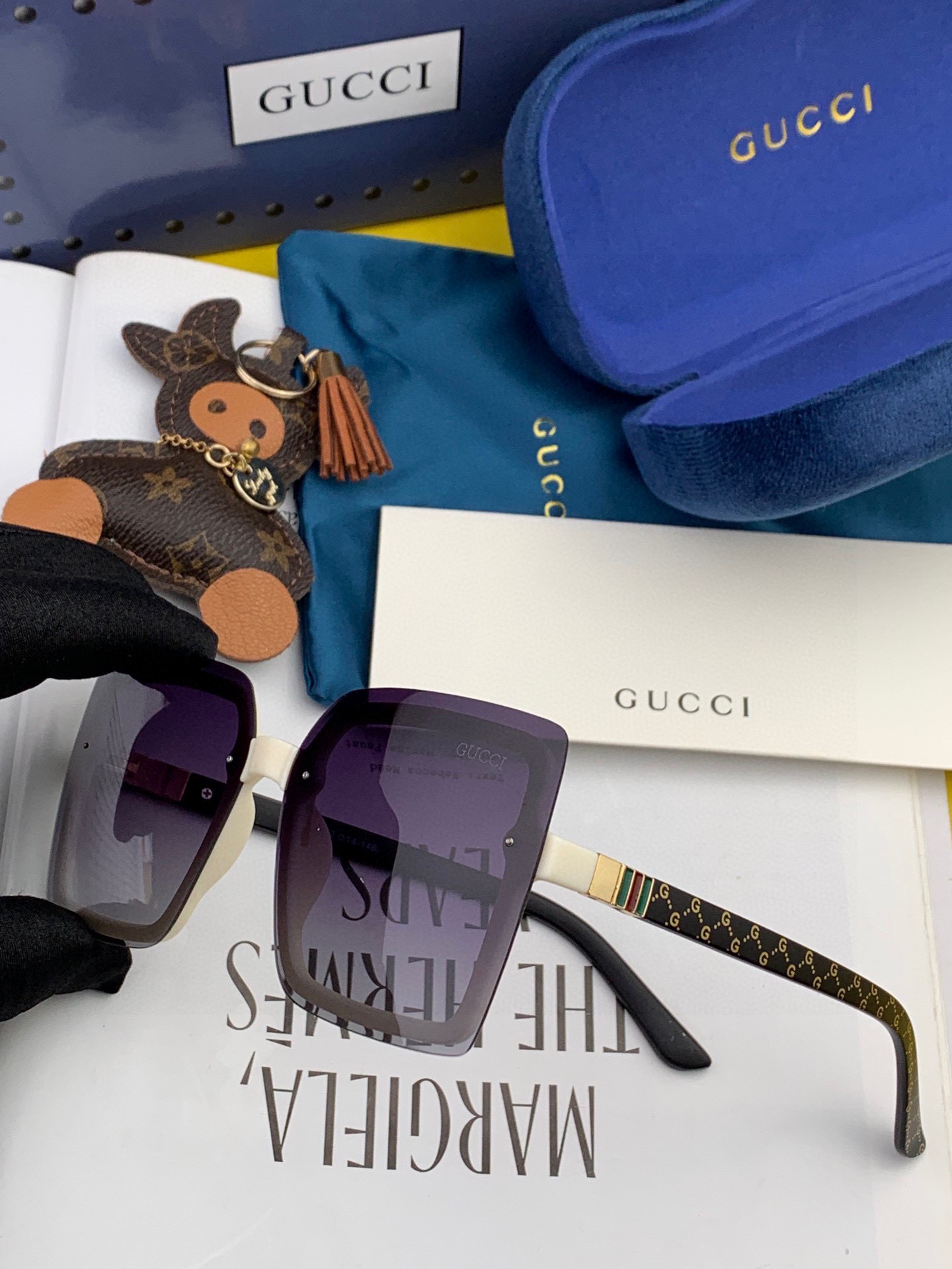 Gucci classic square frame glasses