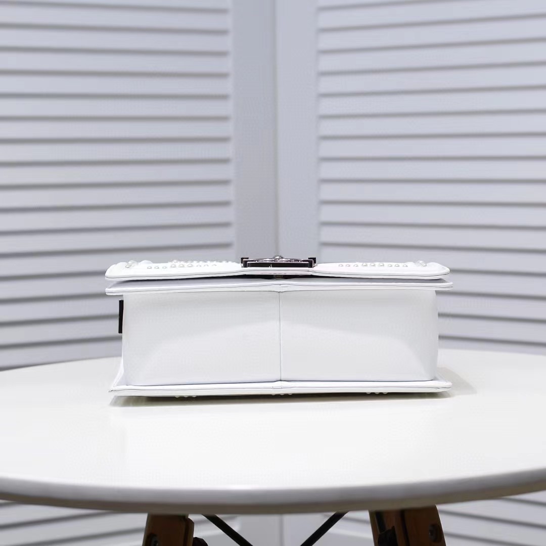 CHANEL 20 Leboy Embroidered Mini Bag with Chevron Pearl