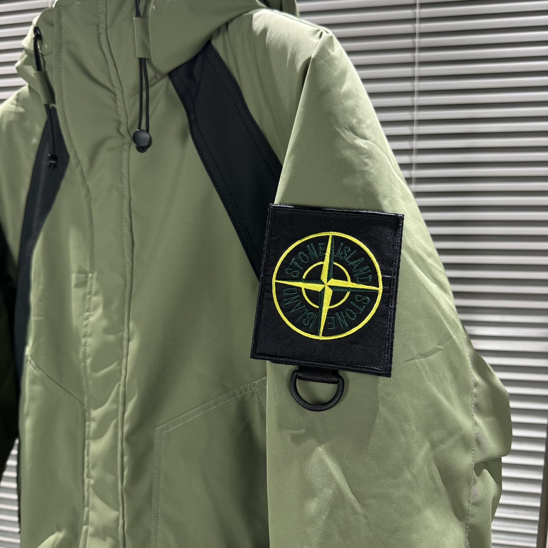 STONE ISLAND Graphene heated down cotton jacket
