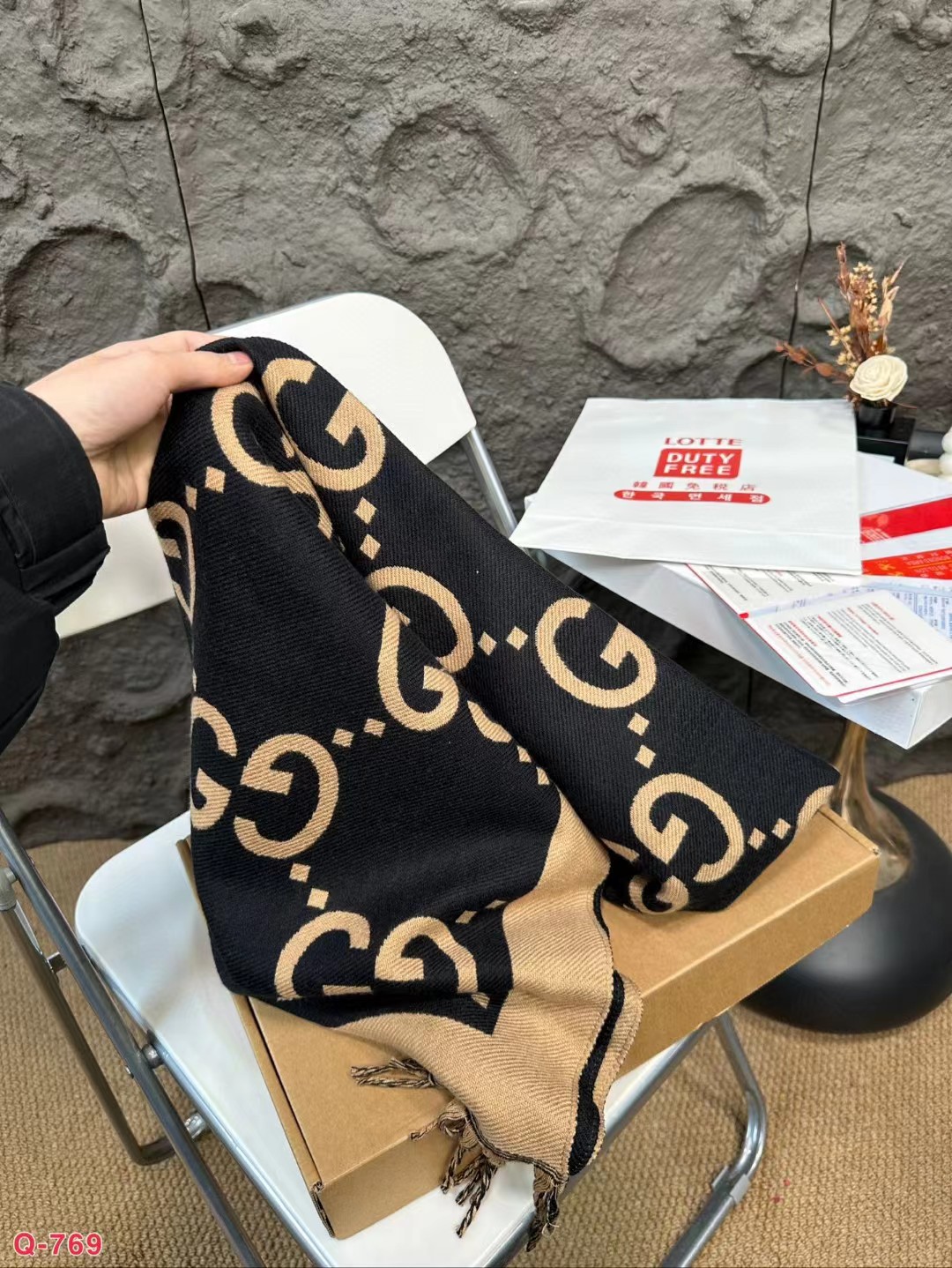 Replica Gucci Cashmere Scarf Unisex Warm Shawl Wrap Scarf